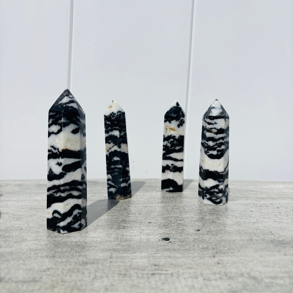 Zebra Jasper Obelisk Tower